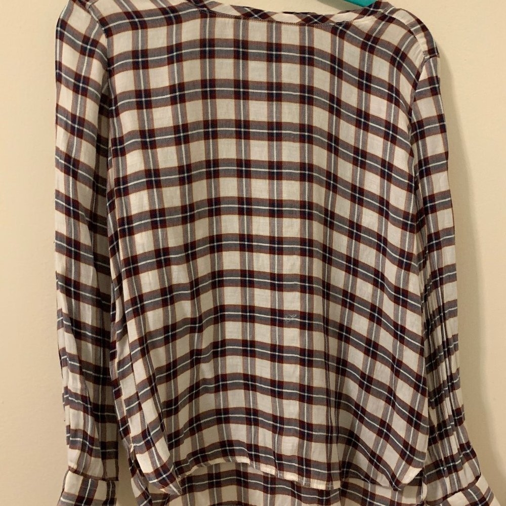Loft plaid blouse